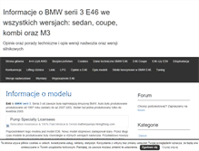 Tablet Screenshot of bmw-e46.net.pl